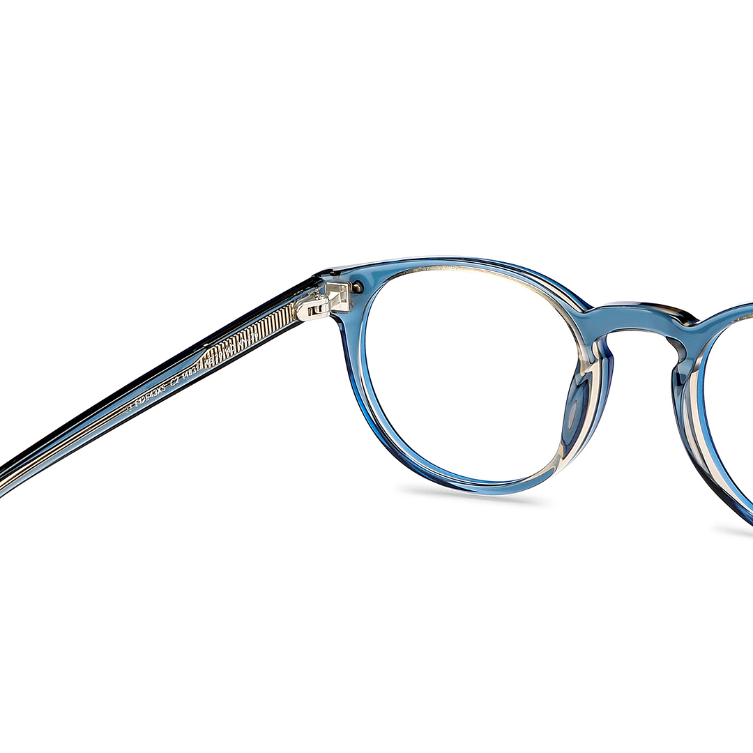 John Jacobs Online Brown Transparent Full Rim Round right side