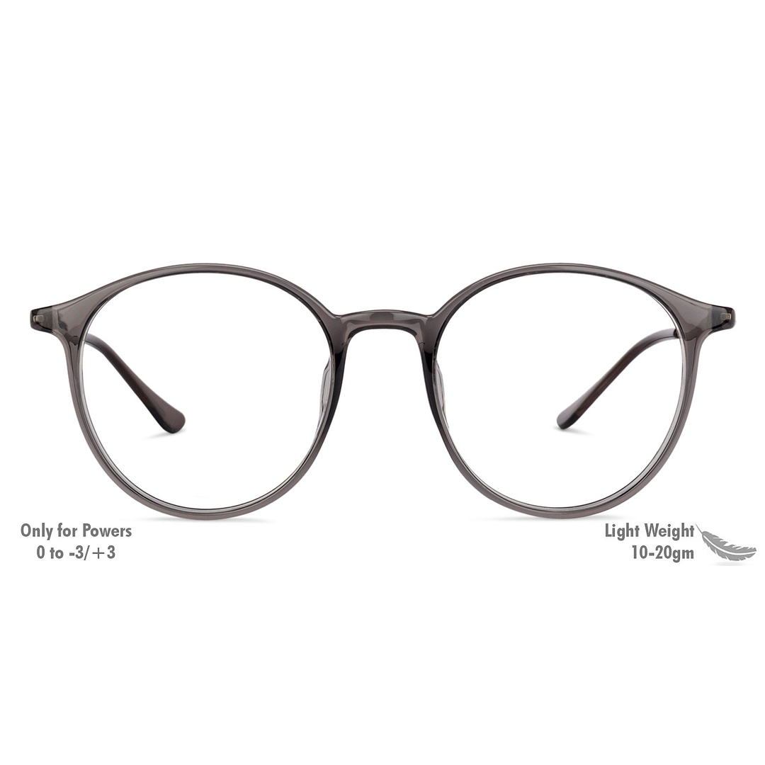 John Jacobs Online Gray Full Rim Round right side