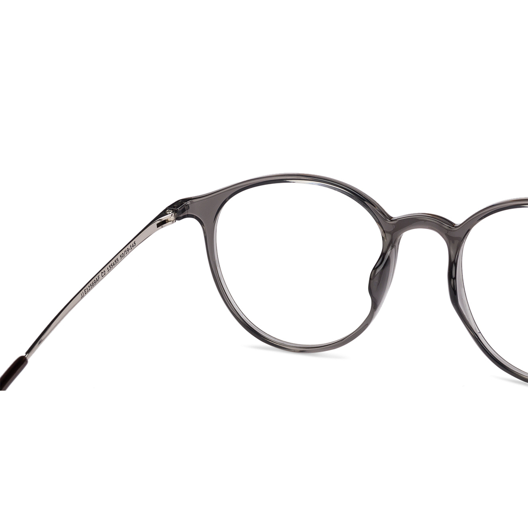 John Jacobs Online Gray Full Rim Round left side