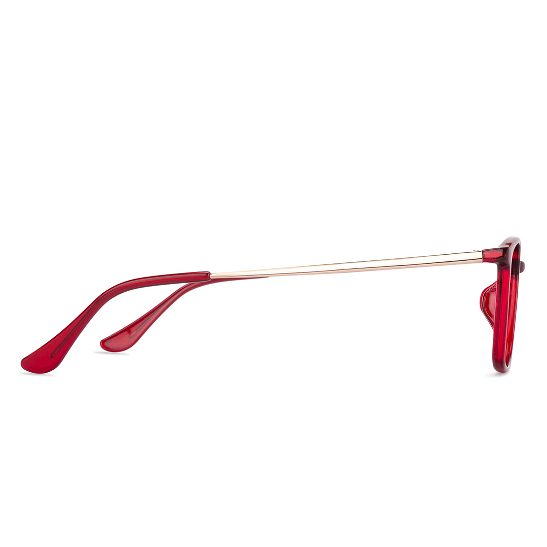 John Jacobs Online Red Full Rim Rectangle right side