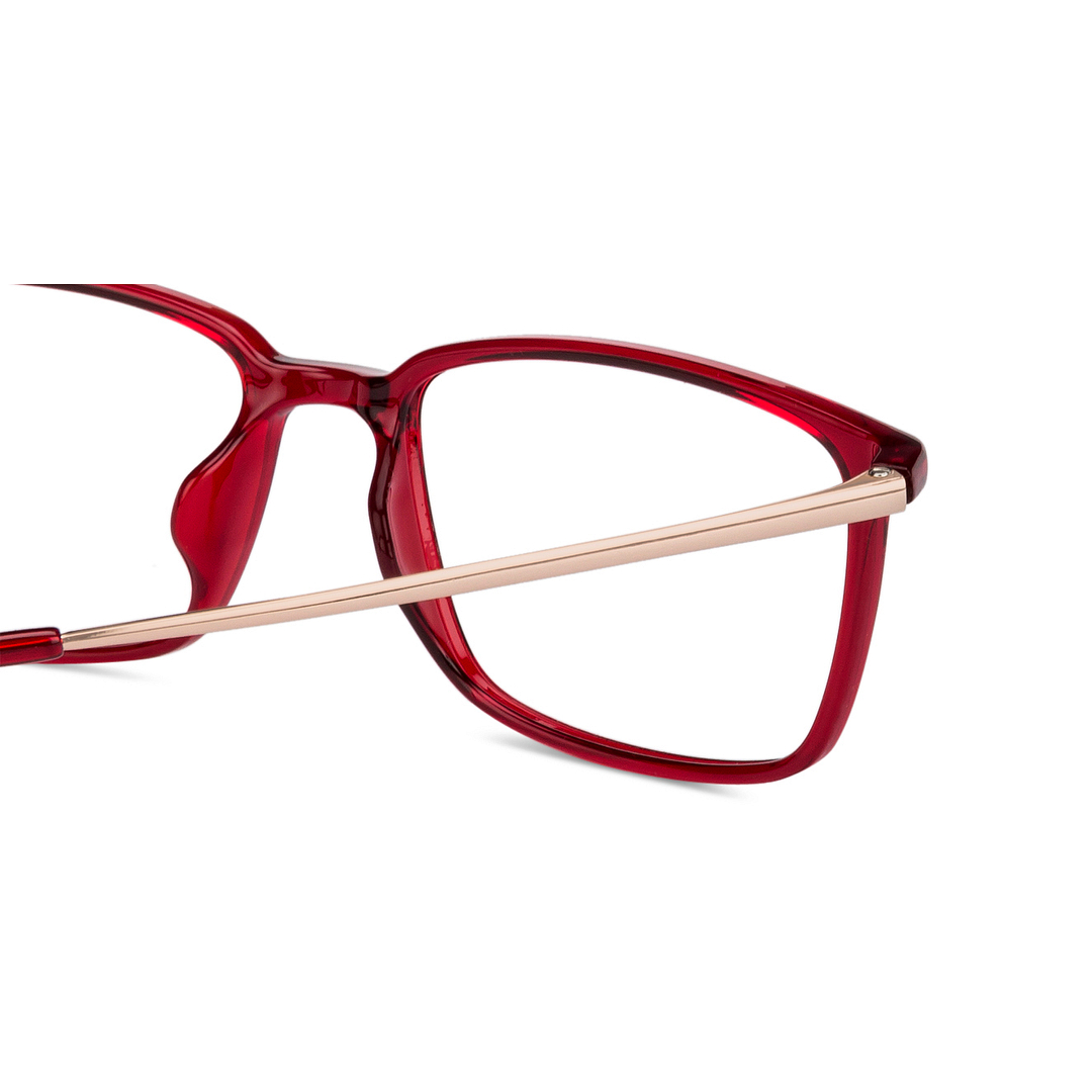 John Jacobs Online Red Full Rim Rectangle left side