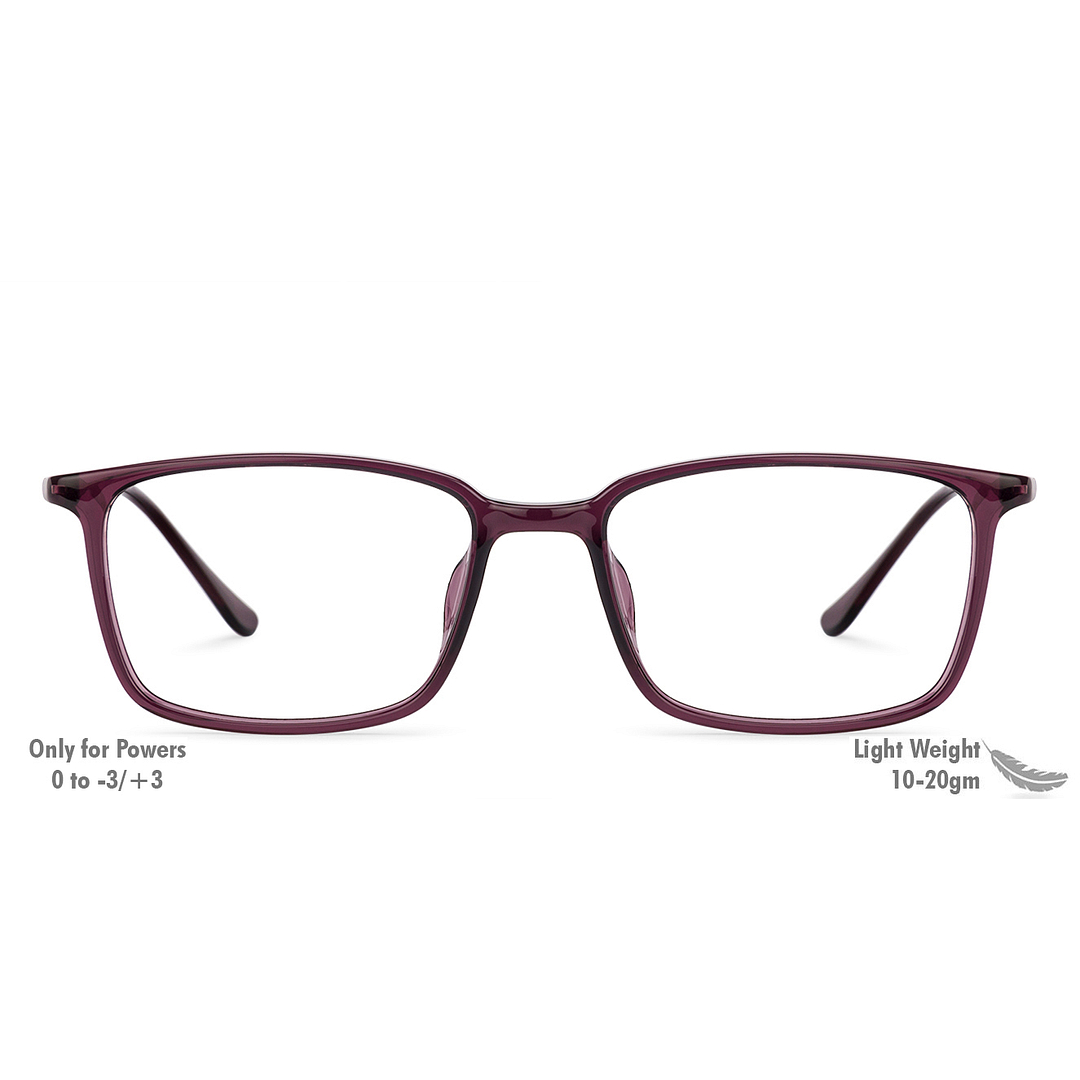 John Jacobs Sky Blue Full Rim Rectangle right side