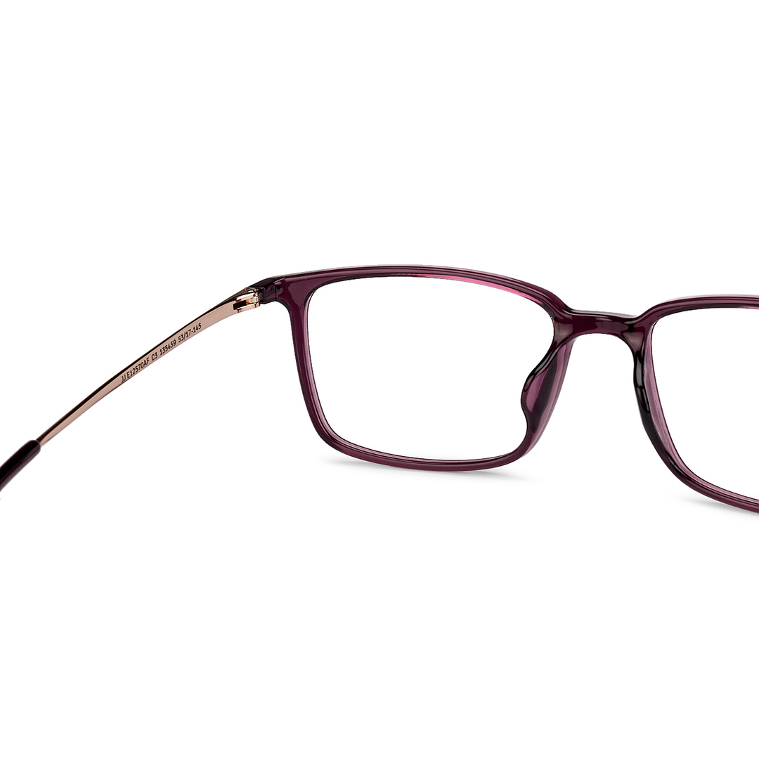 John Jacobs Sky Blue Full Rim Rectangle left side