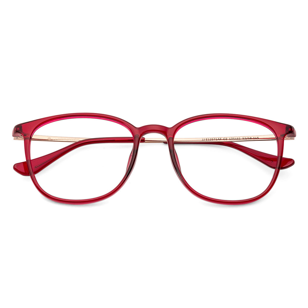 John Jacobs Online Red Full Rim Square left side