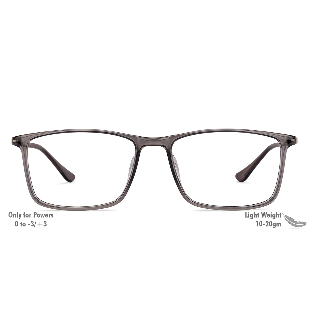 John Jacobs Online Gray Full Rim Rectangle right side