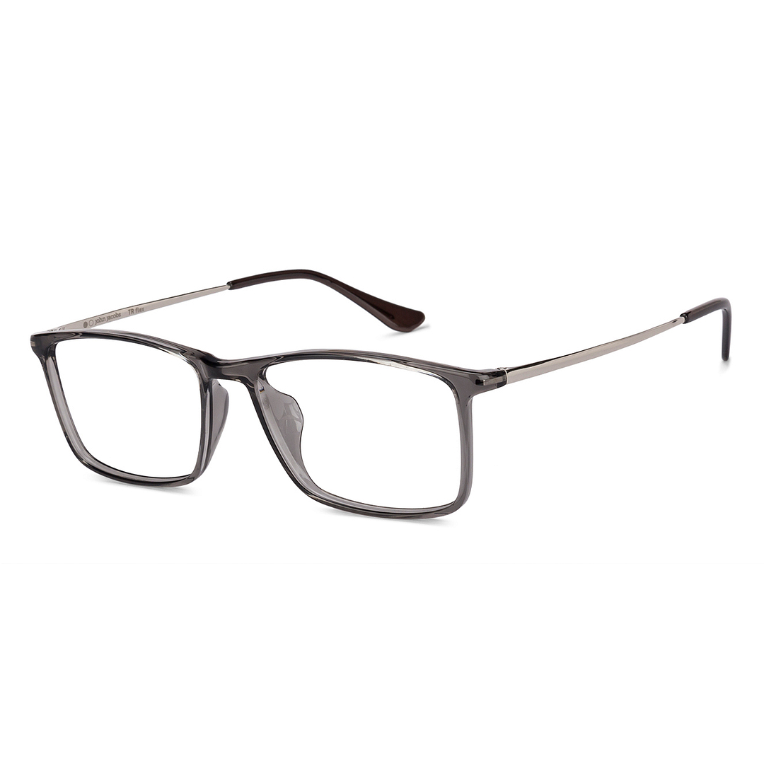John Jacobs Online Gray Full Rim Rectangle left side