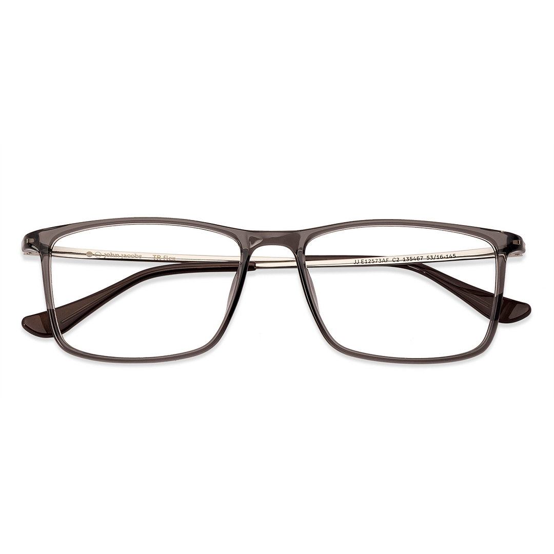 John Jacobs Online Gray Full Rim Rectangle left side