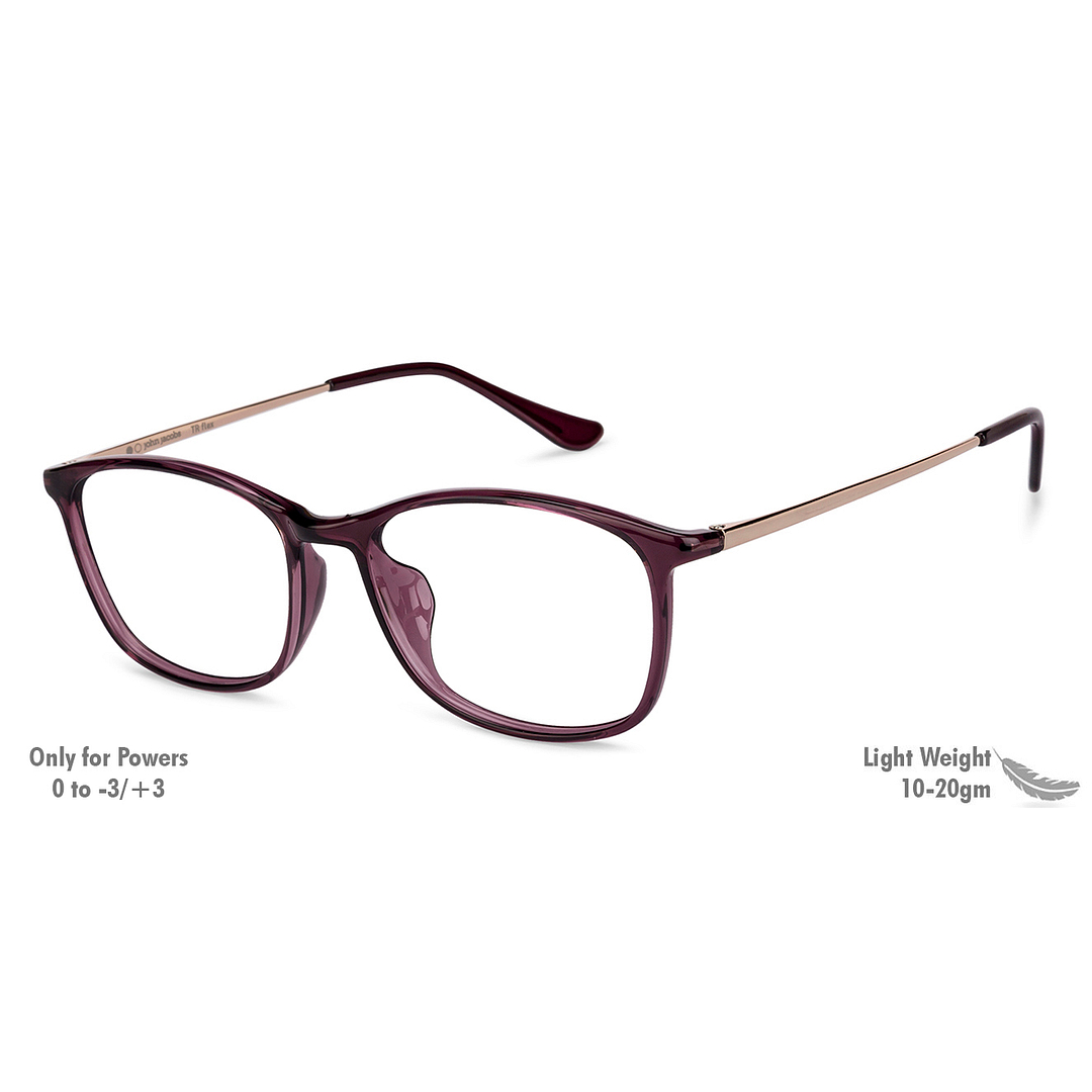 John Jacobs Online Light Brown Full Rim Square left side