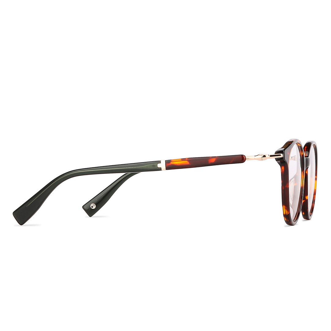 John Jacobs Light Brown Full Rim Round left side