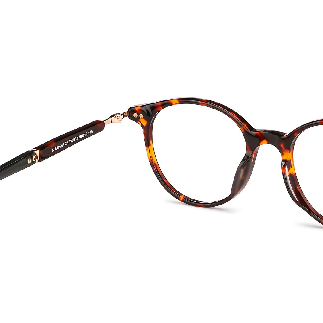 John Jacobs Light Brown Full Rim Round right side