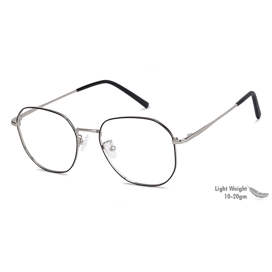 John Jacobs Online Silver Full Rim Round left side