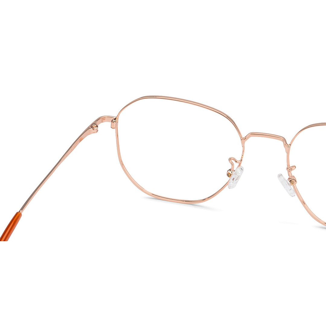 John Jacobs Online Gold Full Rim Round left side