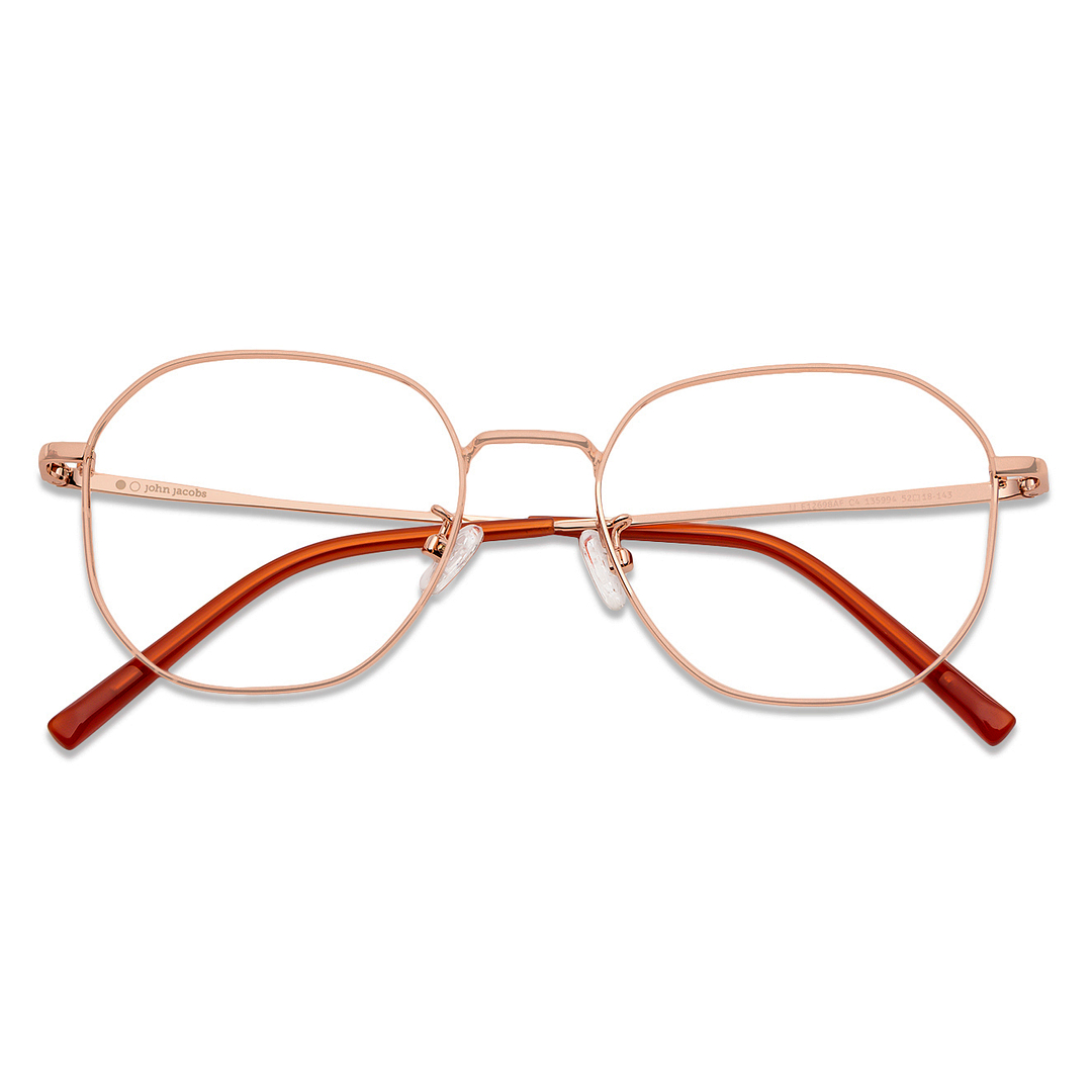 John Jacobs Online Gold Full Rim Round right side