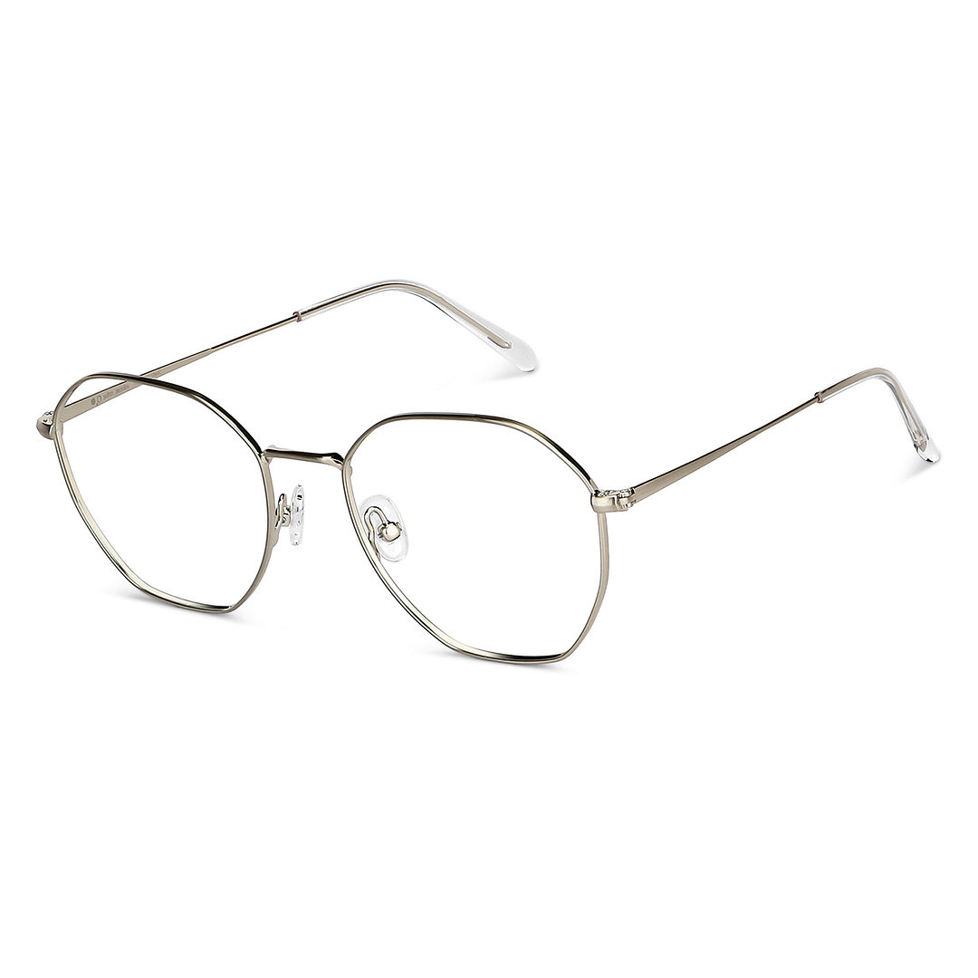 John Jacobs Online Gunmetal Full Rim Geometric right side