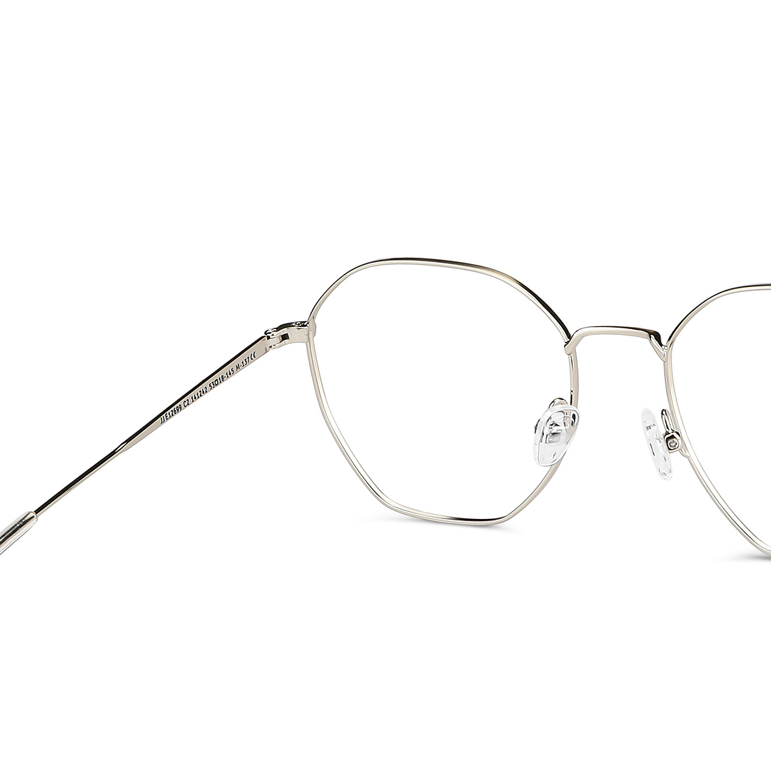 John Jacobs Online Gunmetal Full Rim Geometric right side