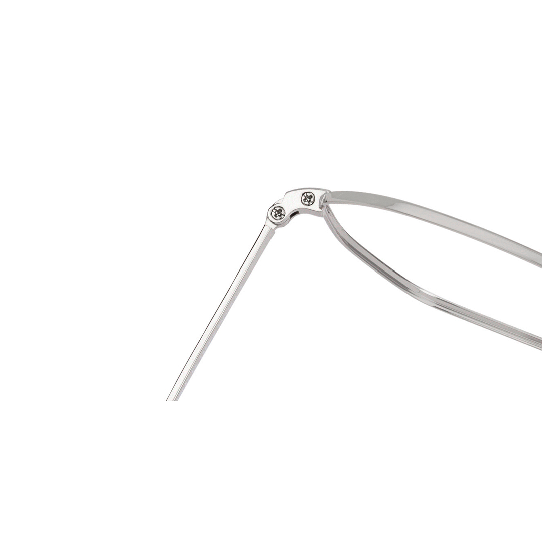 John Jacobs Online Silver Full Rim Geometric left side