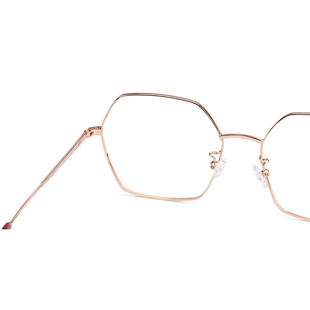 John Jacobs Online Gold Full Rim Hexagonal right side