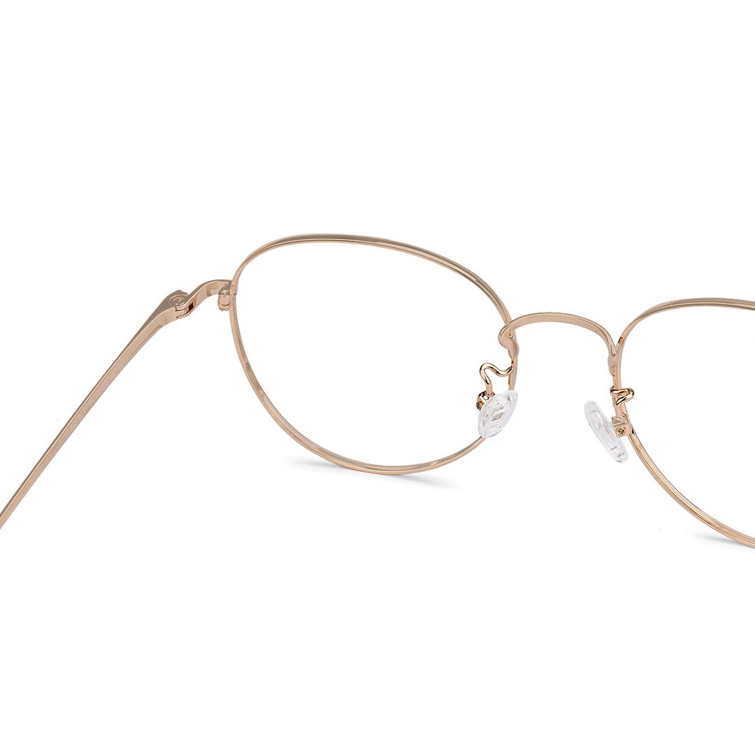 John Jacobs Gold Full Rim Round left side