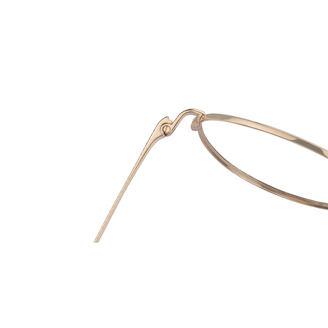 John Jacobs Gold Full Rim Round left side