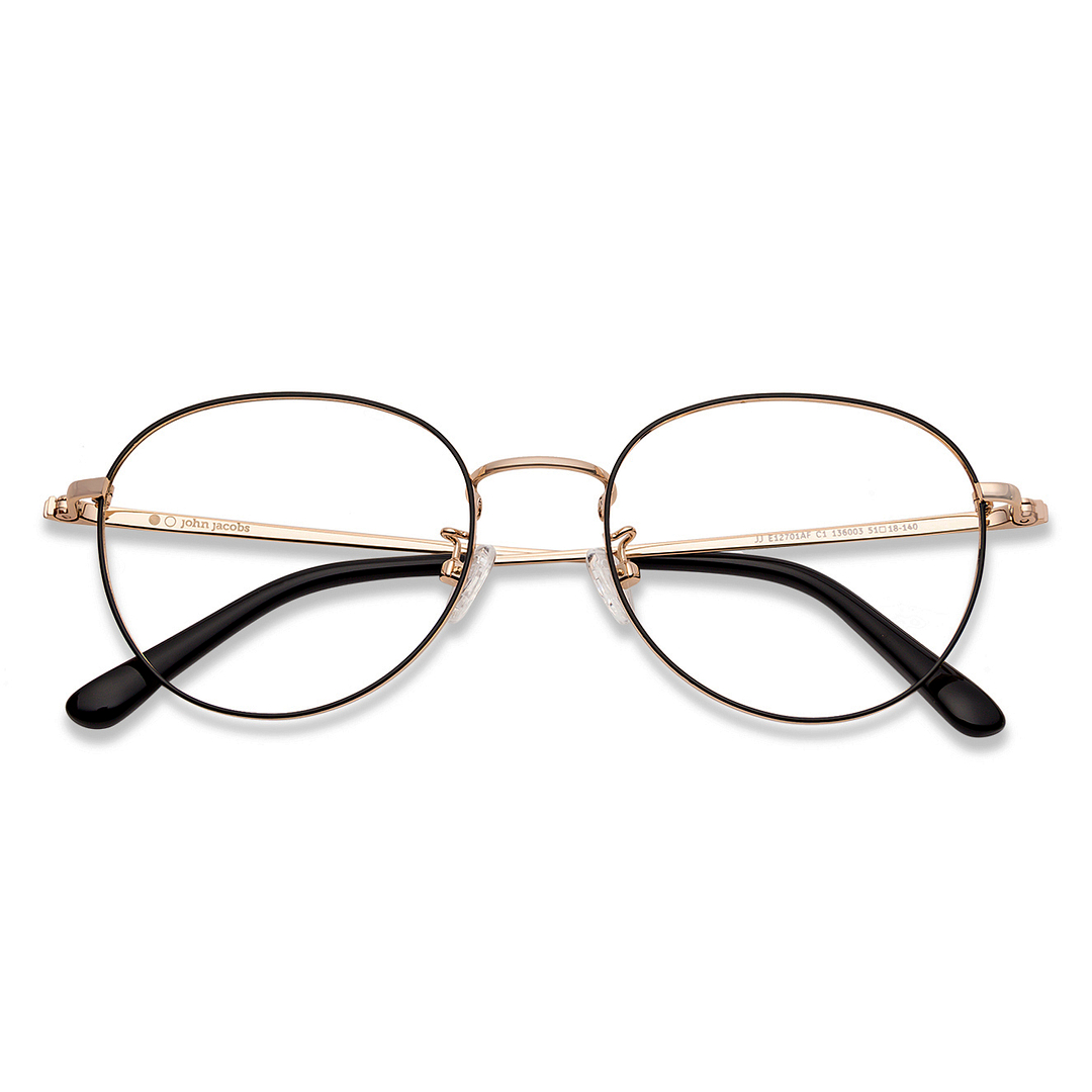 John Jacobs Gold Full Rim Round right side