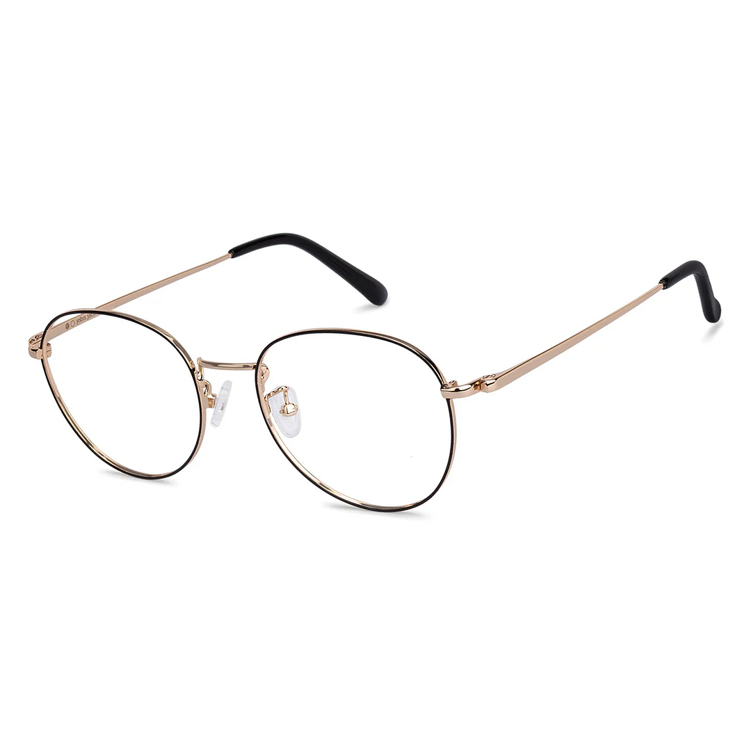 John Jacobs Gold Full Rim Round left side