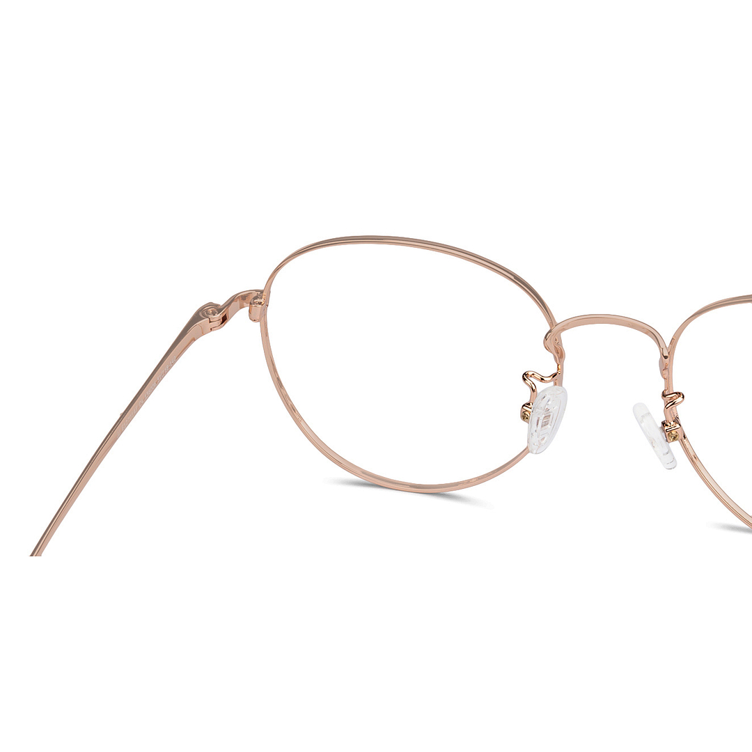 John Jacobs Online Gold Full Rim Round left side