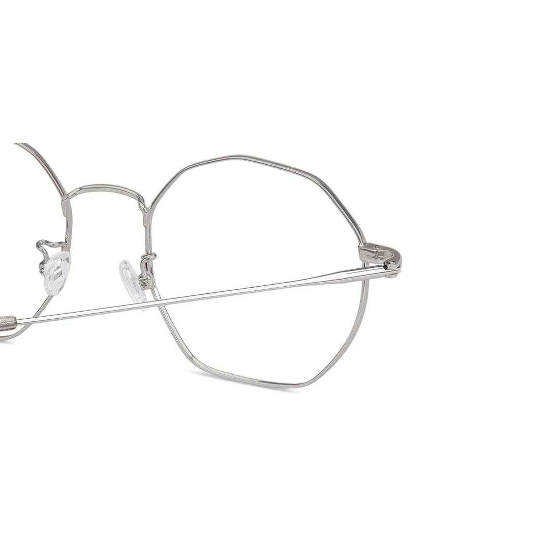 John Jacobs Online Silver Full Rim Hexagonal left side