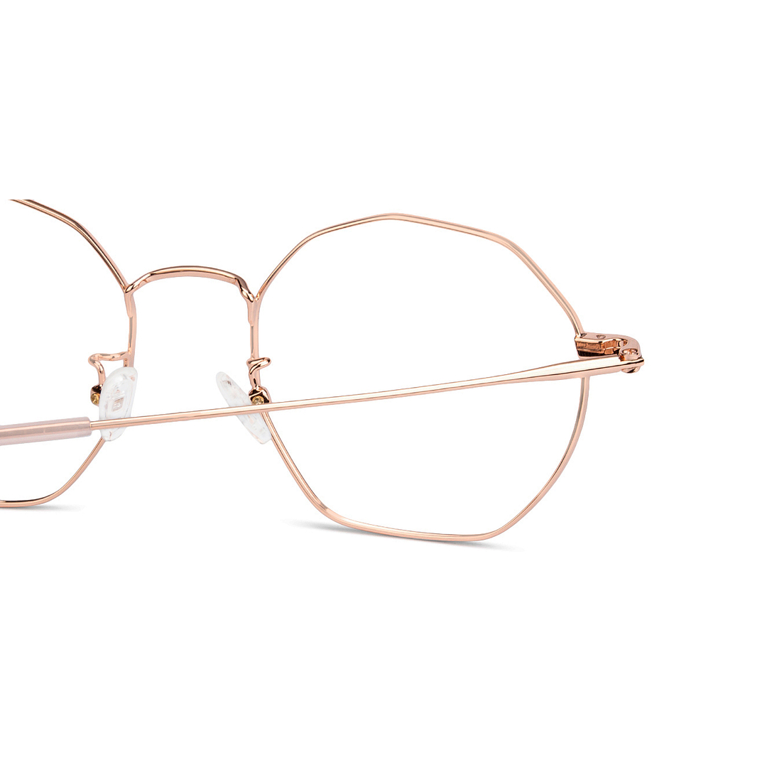 John Jacobs Online Gold Full Rim Geometric left side