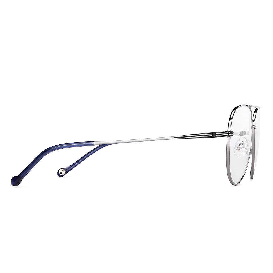 John Jacobs Gray Full Rim Aviator left side