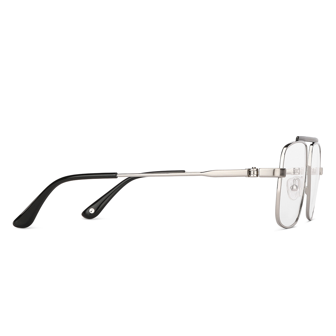 John Jacobs Online Silver Full Rim Square left side