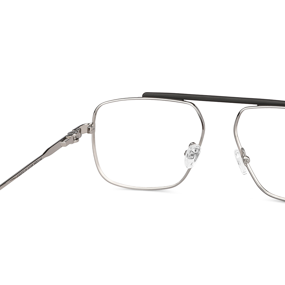 John Jacobs Online Silver Full Rim Square right side