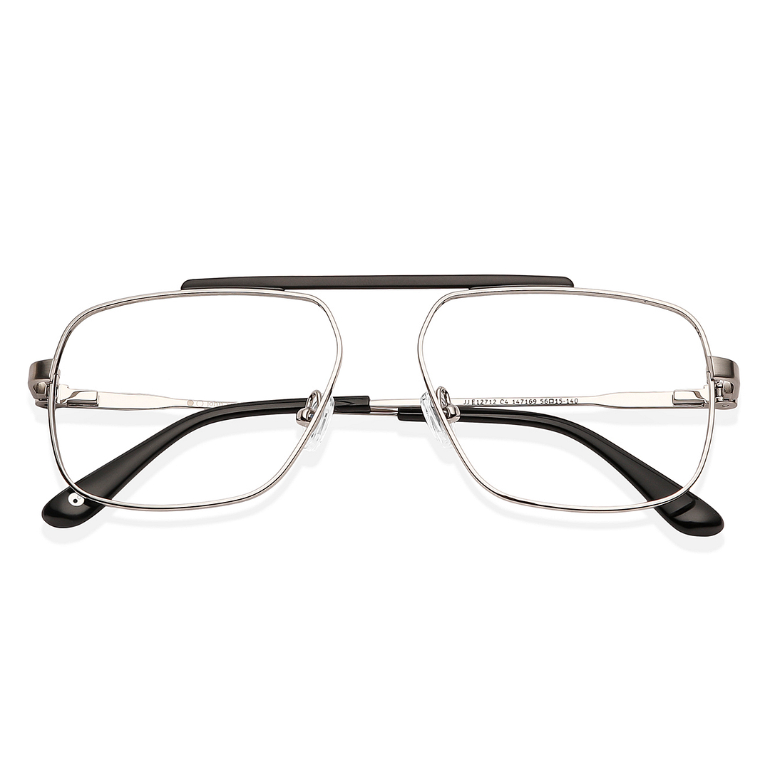John Jacobs Online Silver Full Rim Square left side