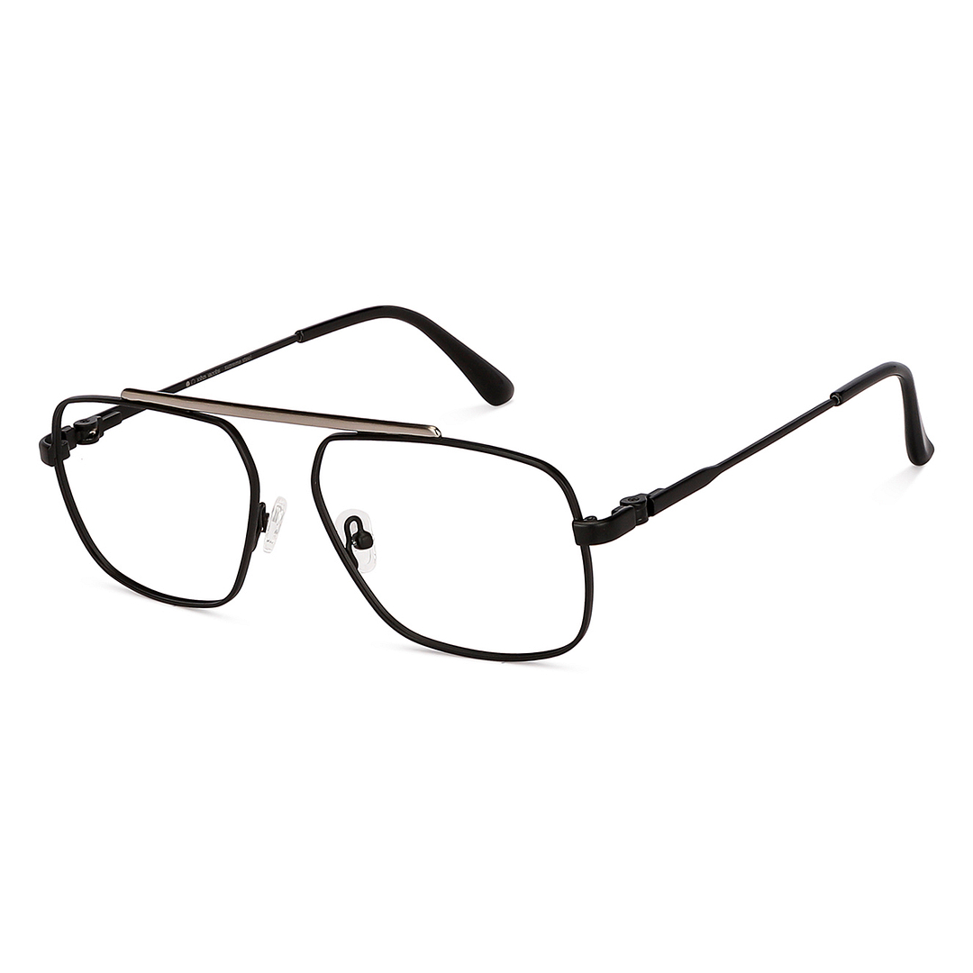 John Jacobs Online Dark Gunmetal Full Rim Square right side