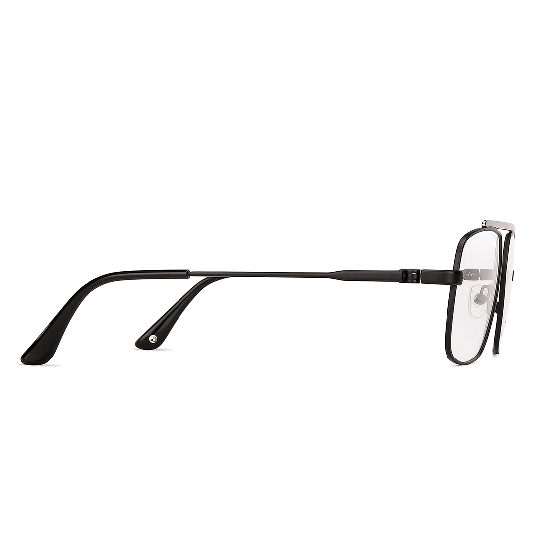 John Jacobs Online Dark Gunmetal Full Rim Square left side