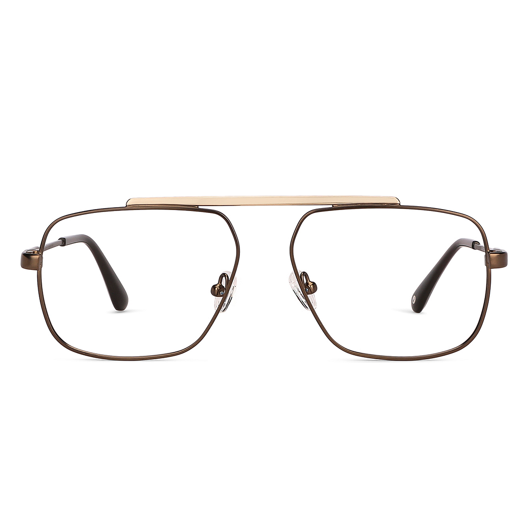 John Jacobs Online Gold Full Rim Geometric right side