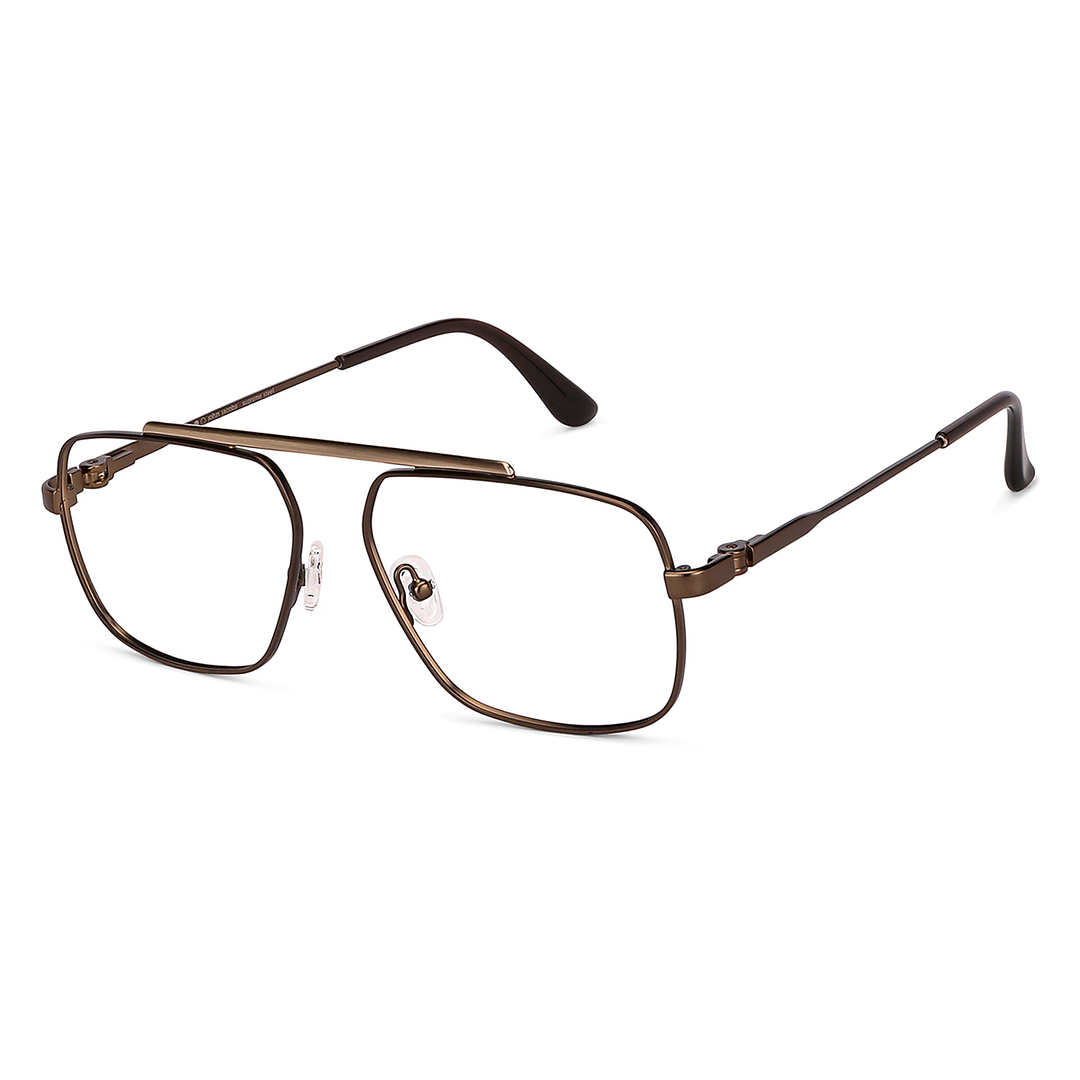 John Jacobs Online Gold Full Rim Geometric left side