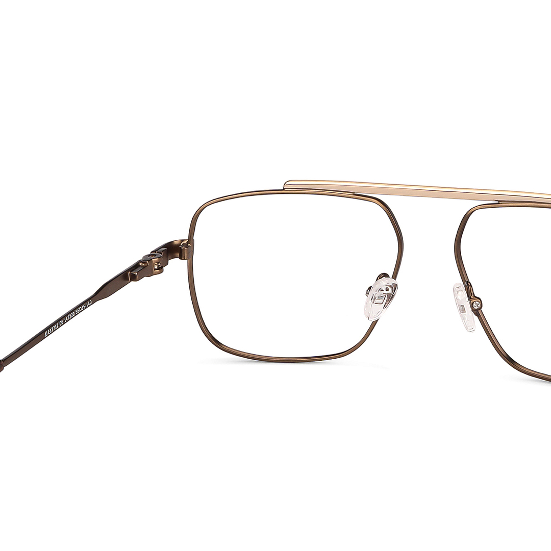 John Jacobs Online Gold Full Rim Geometric right side