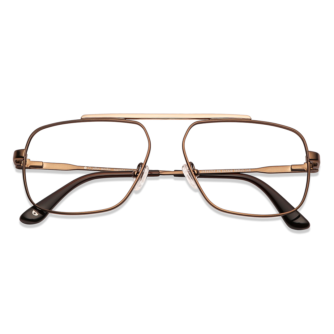 John Jacobs Online Gold Full Rim Geometric left side
