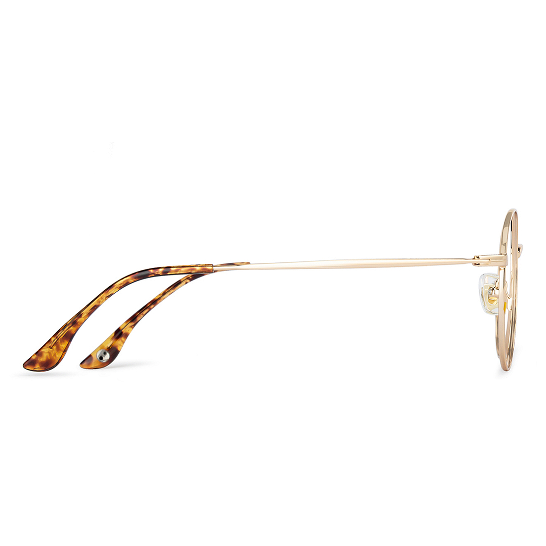 John Jacobs Online Gold Full Rim Round right side