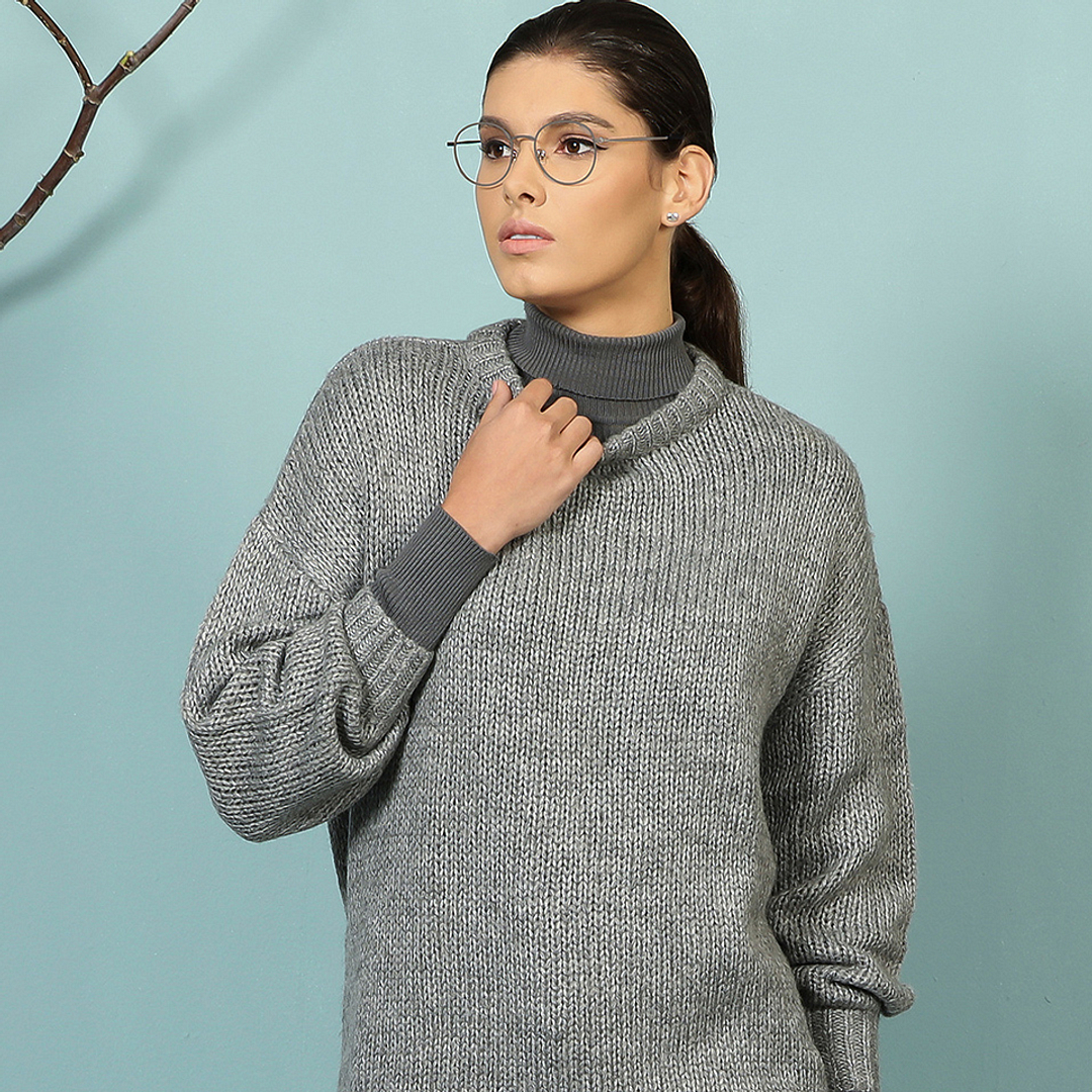 John Jacobs Online Dark Gray Full Rim Round right side