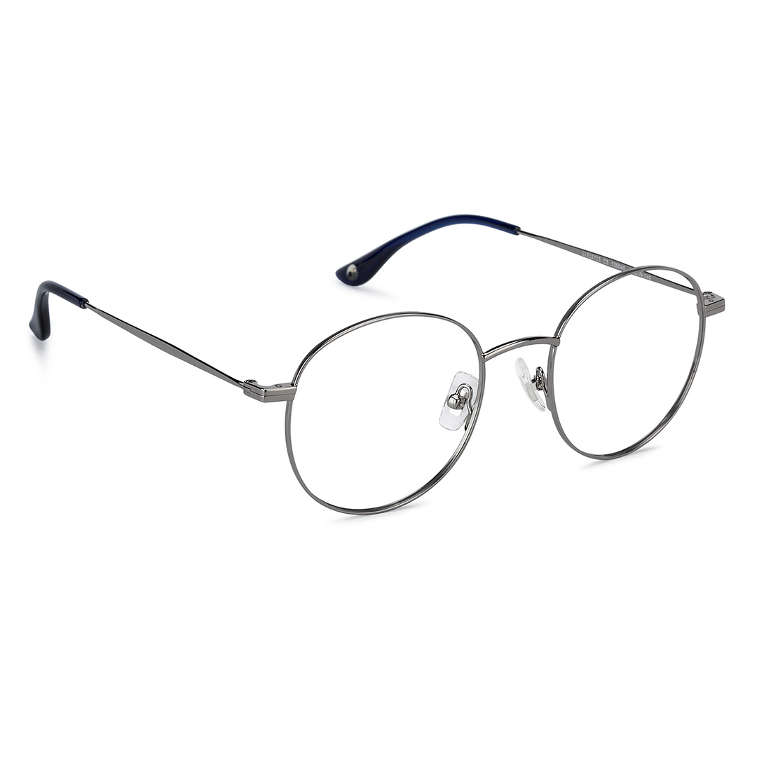 John Jacobs Online Dark Gray Full Rim Round left side