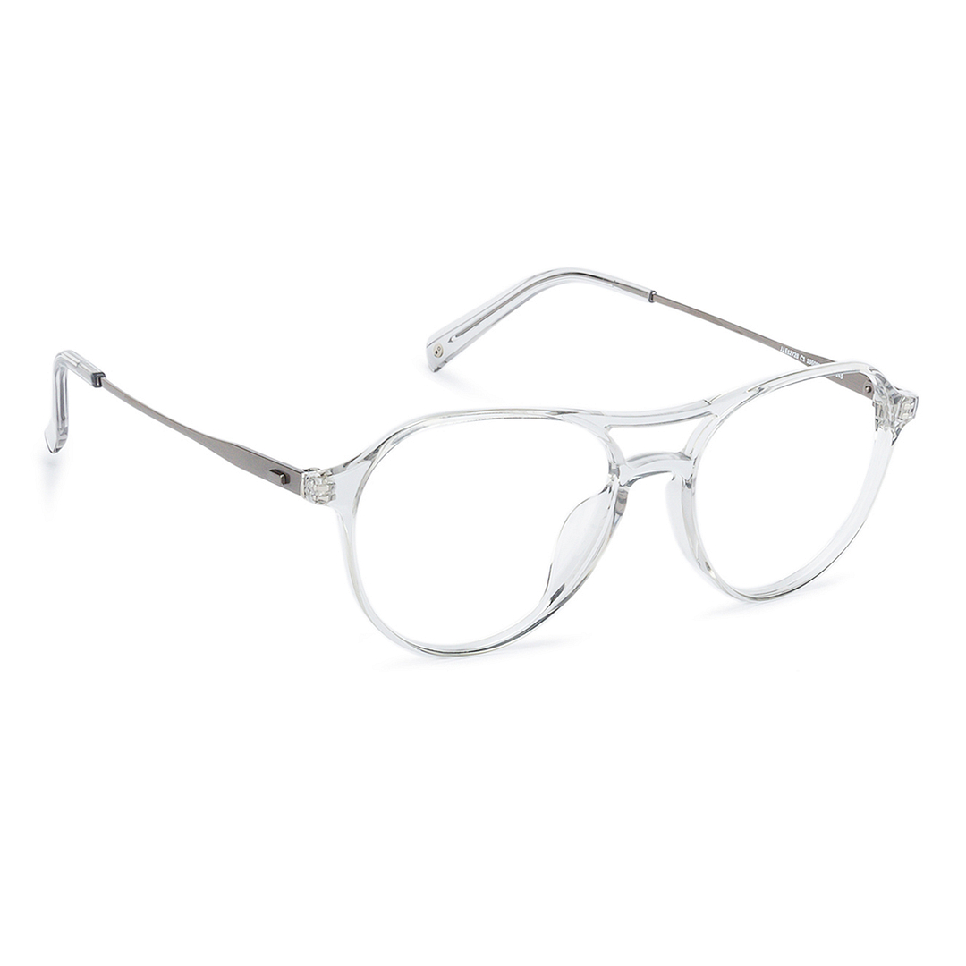 John Jacobs Crystal Transparent Full Rim Aviator left side
