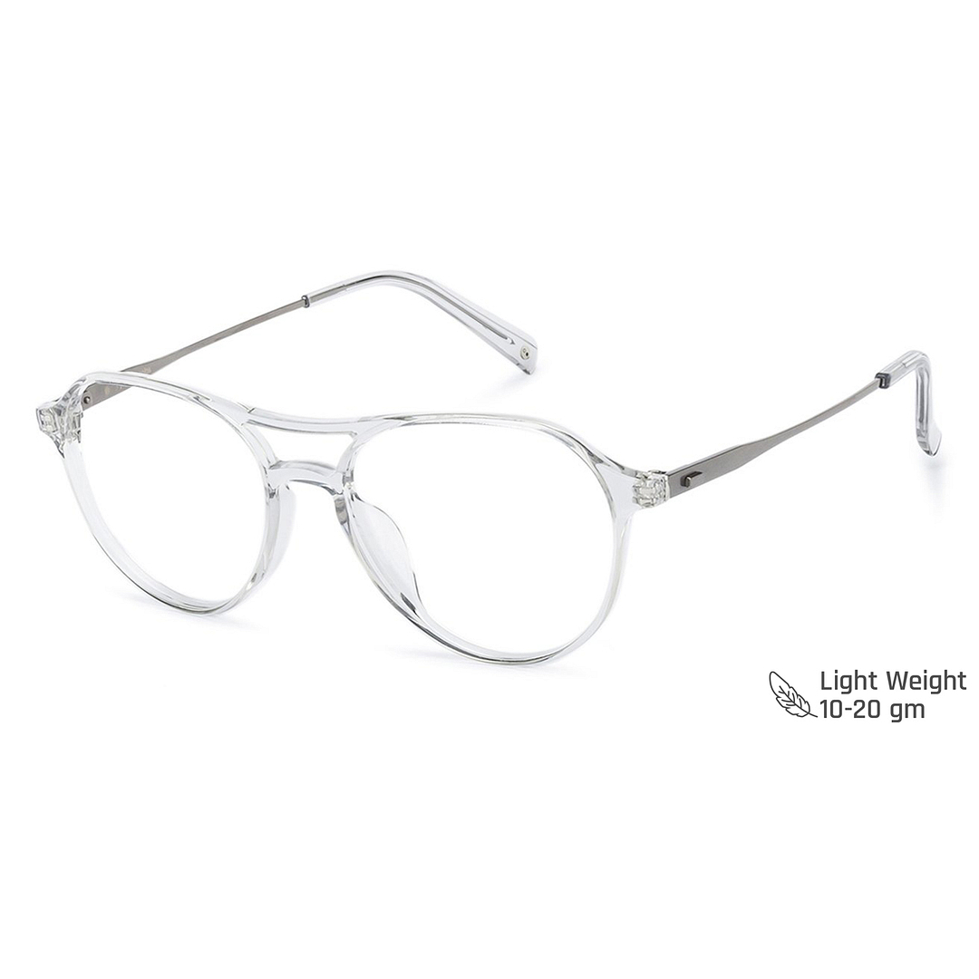John Jacobs Crystal Transparent Full Rim Aviator right side