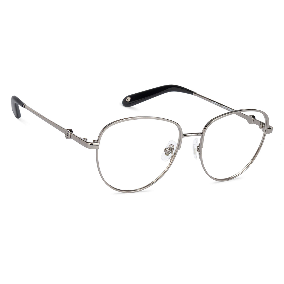 John Jacobs Silver Full Rim Aviator left side