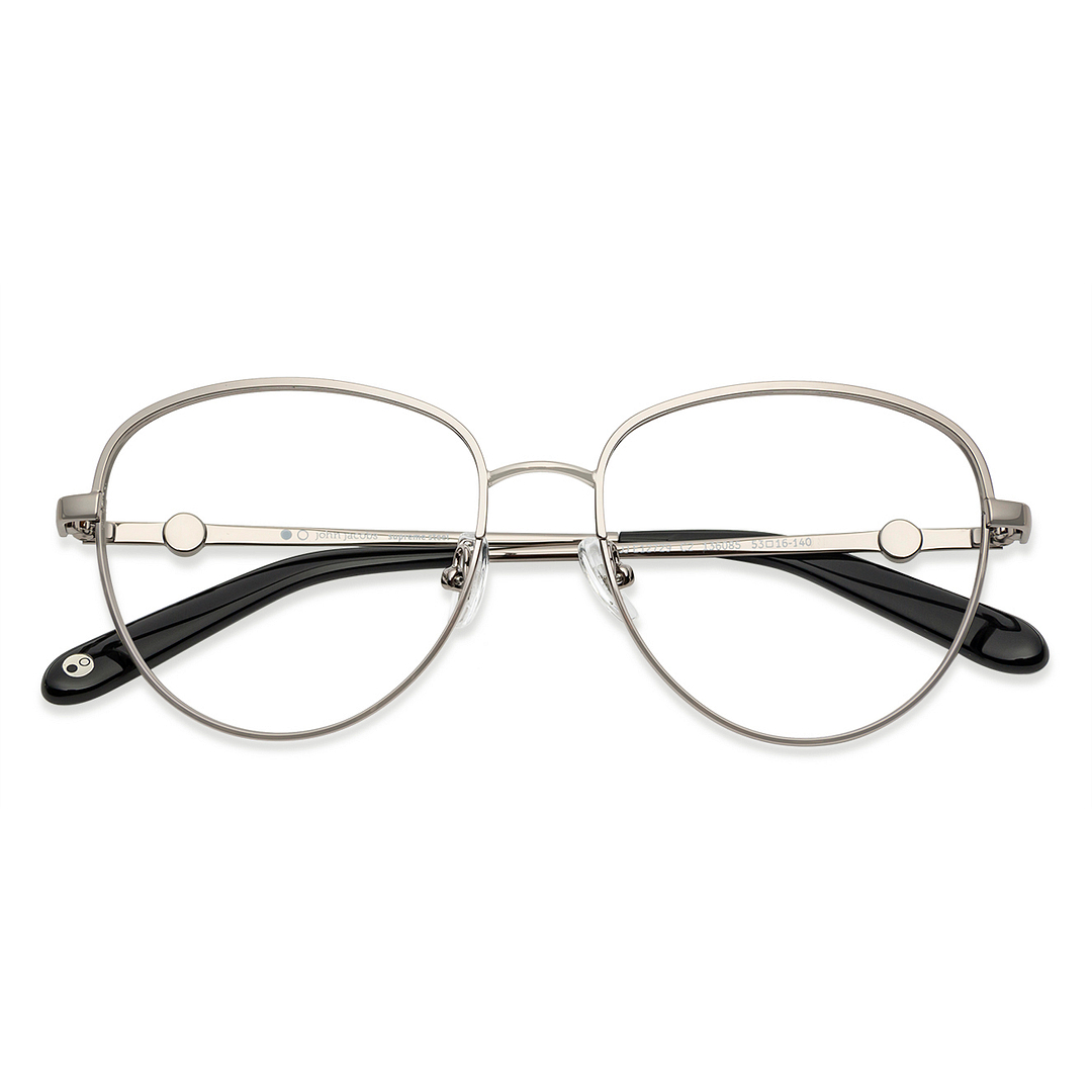 John Jacobs Silver Full Rim Aviator right side