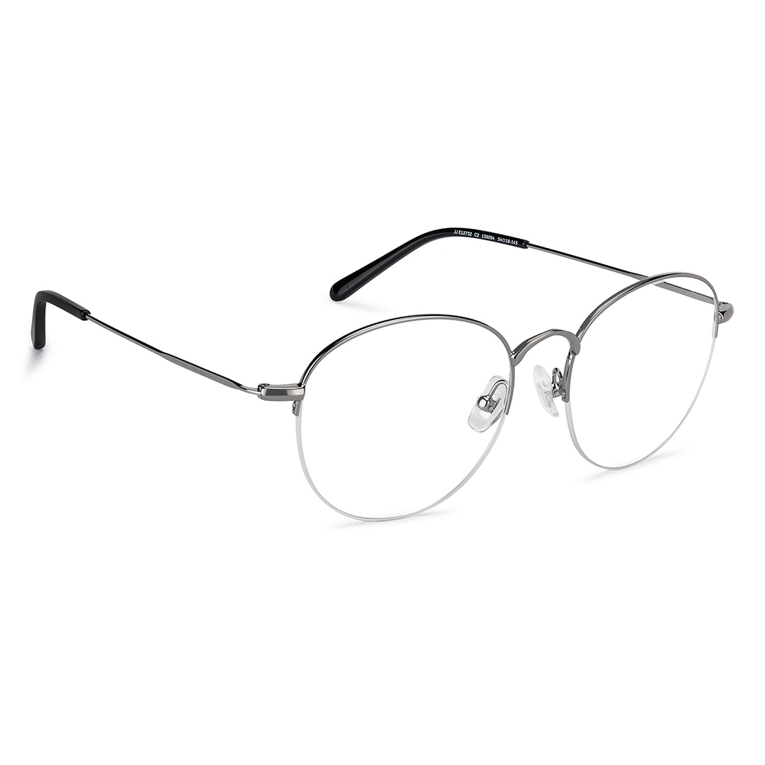 John Jacobs Online Gray Half Rim Round right side