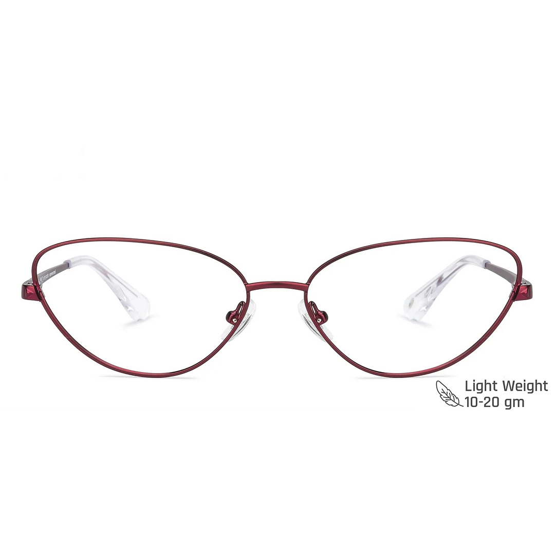 John Jacobs Online Red Full Rim Cat Eye right side