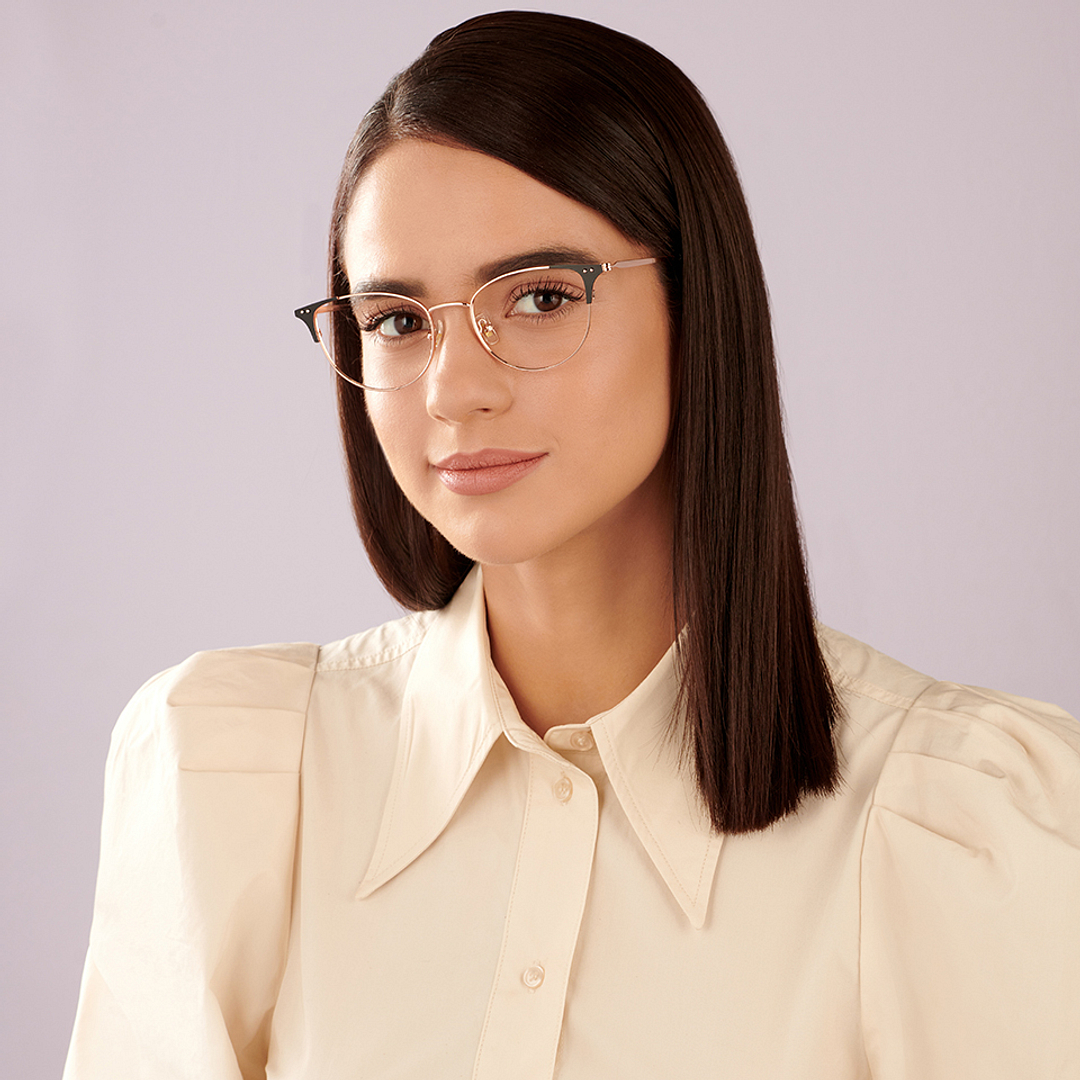 John Jacobs Online Rose Gold Full Rim Cat Eye right side