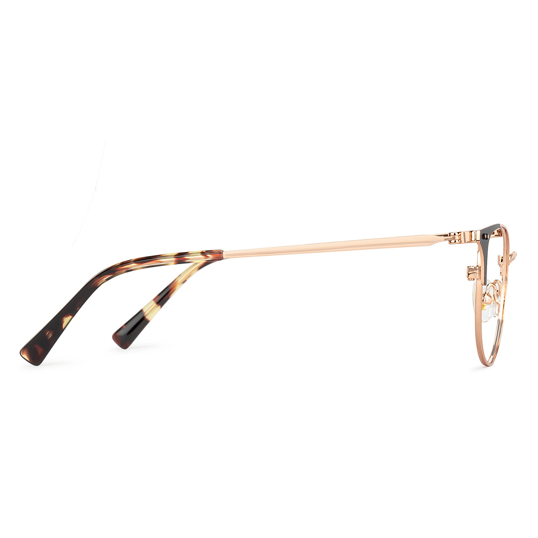 John Jacobs Online Rose Gold Full Rim Cat Eye left side
