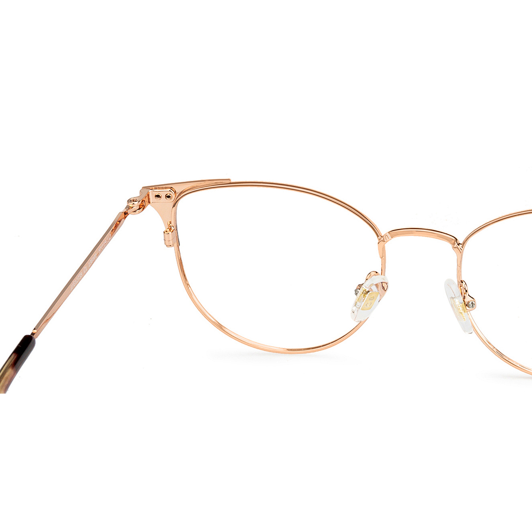 John Jacobs Online Rose Gold Full Rim Cat Eye right side